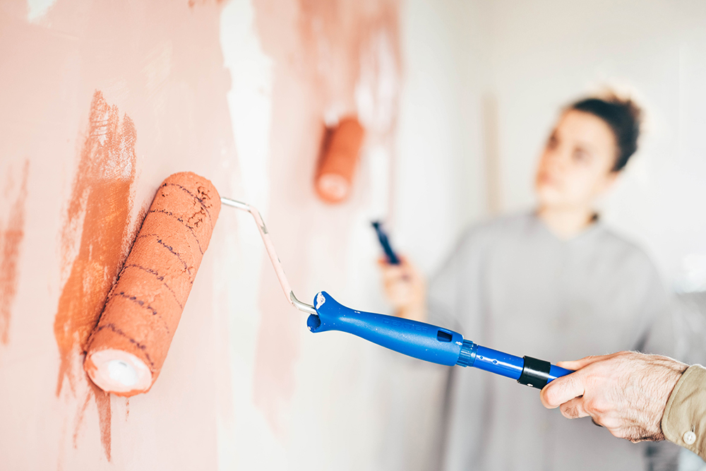 chantier d'un peintre en batiment à Rolle