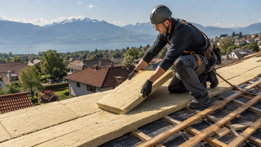Artisan All Renov pour isolation de toiture à Rolle dans le canton de Vaud