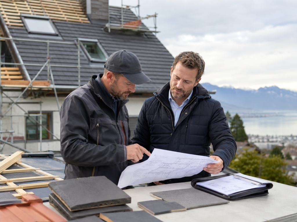 Devis de travaux de toiture dans le canton de Vaud avec postes de budget détaillés