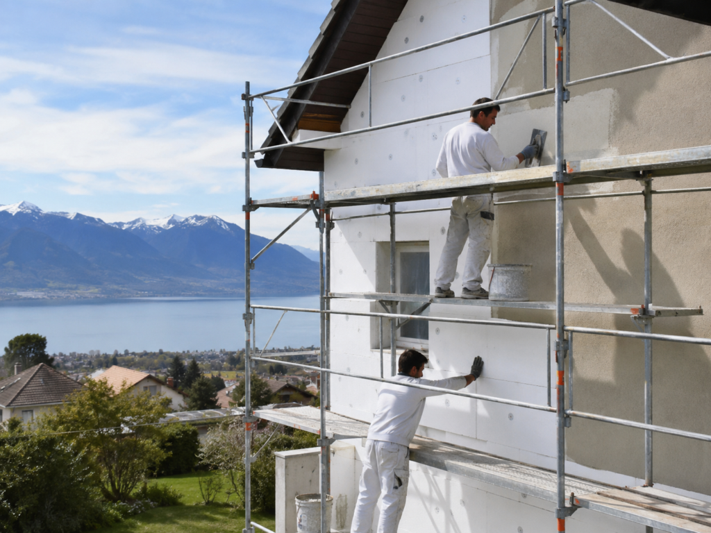 Travaux de façade et isolation extérieure dans le canton de Vaud
